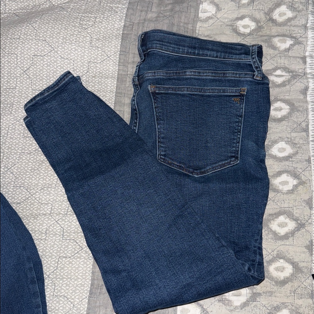 Madewell Women's Skinny Jeans in Dark Indigo Blue